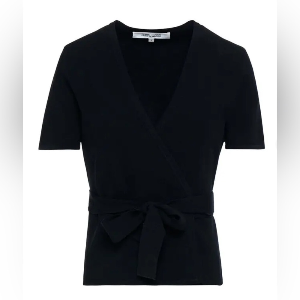 DVF Mirella Stretch - Milano Knot Wrap Top Size XXS